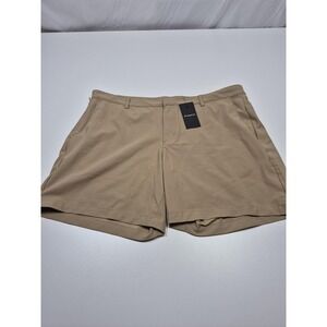 Fabletics Shorts Mens 44 Beige Chino 9" Inseam Performance Stretch Golf Casual